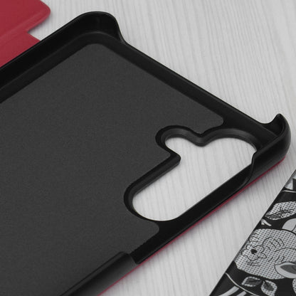 Husa de protectie Techsuit eFold Series compatibila cu Samsung Galaxy M55, acoperire spate, rosu