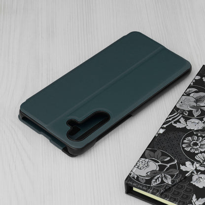Husa de protectie Techsuit eFold Series compatibila cu Samsung Galaxy M55, acoperire spate, verde inchis