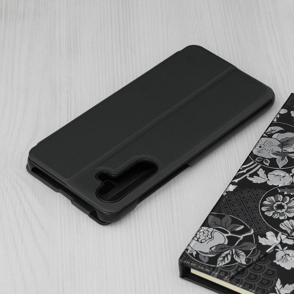 Husa de protectie Techsuit eFold Series compatibila cu Samsung Galaxy M55, acoperire spate, negru