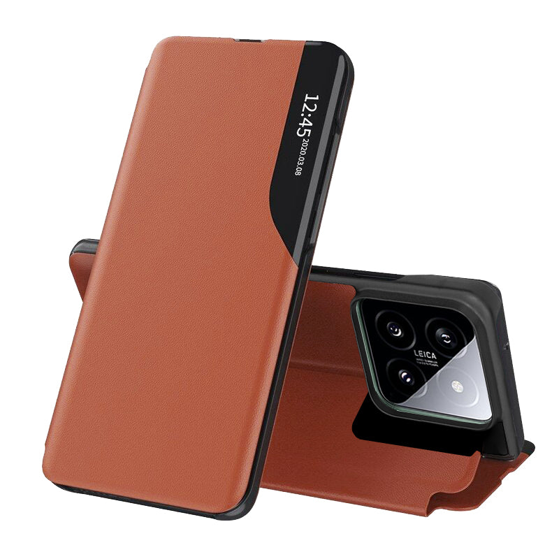Husa de protectie Techsuit eFold Series compatibila cu Xiaomi 14, acoperire spate, oranj
