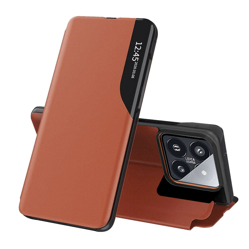 Husa de protectie Techsuit eFold Series compatibila cu Xiaomi 14 Pro, acoperire spate, oranj