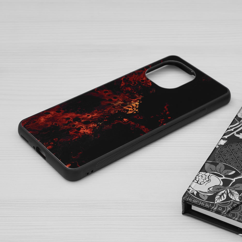 Husa de protectie Techsuit Glaze Series compatibila cu Xiaomi Mi 11, acoperire spate, Red Nebula