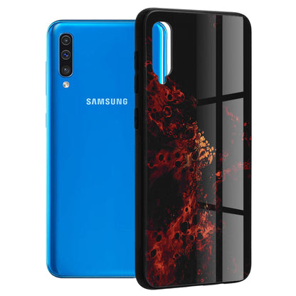 Husa de protectie Techsuit Glaze Series compatibila cu Samsung Galaxy A34 5G, acoperire spate, Blue Ocean