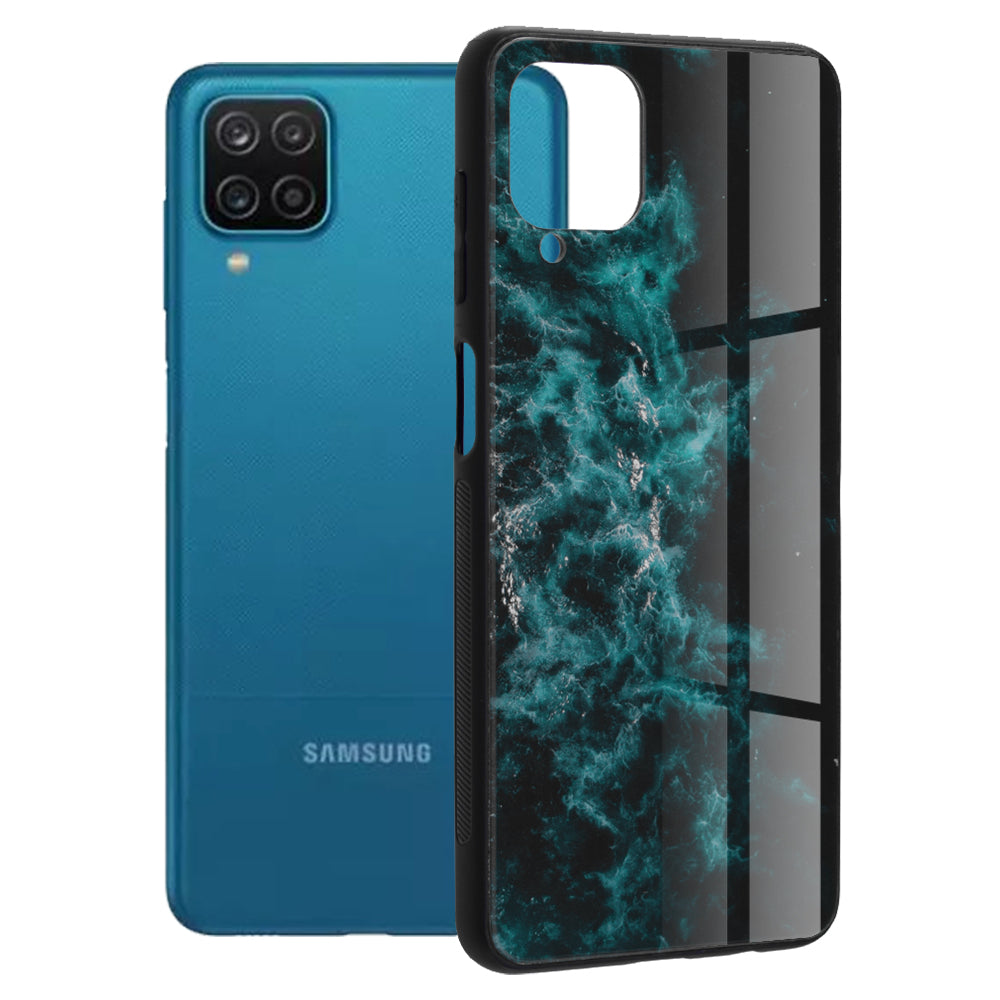Husa de protectie Techsuit Glaze Series compatibila cu Samsung Galaxy A05s, acoperire spate, Blue Nebula