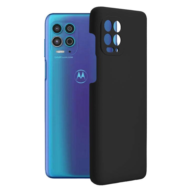 Husa de protectie Techsuit Soft Edge Silicone compatibila cu Motorola Moto G100, acoperire spate, negru