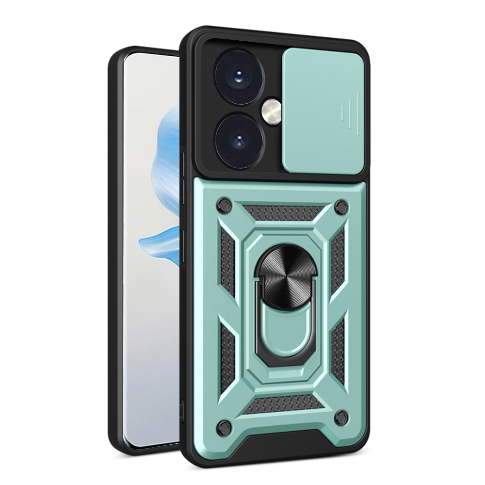 Husa de protectie Techsuit CamShield Series compatibila cu Honor 100, acoperire spate, verde