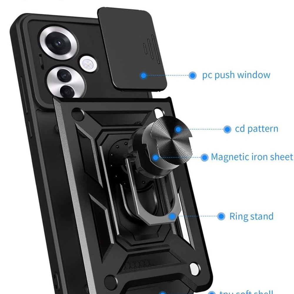 Husa de protectie Techsuit CamShield Series compatibila cu Honor 100, acoperire spate, rose gold