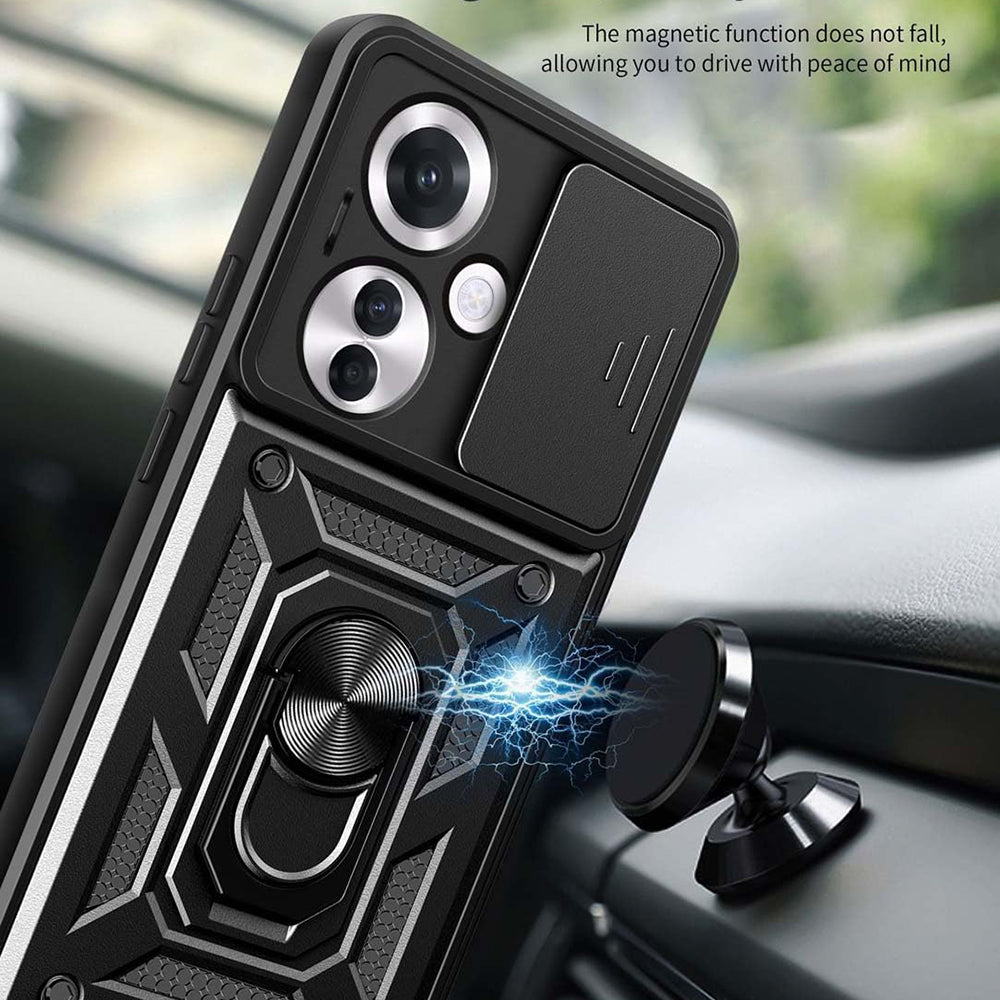 Husa de protectie Techsuit CamShield Series compatibila cu Honor 100, acoperire spate, albastru
