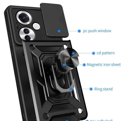 Husa de protectie Techsuit CamShield Series compatibila cu Honor 100, acoperire spate, negru