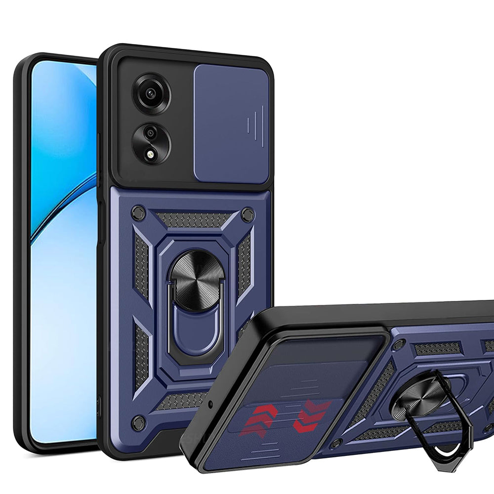 Husa de protectie Techsuit CamShield Series compatibila cu Oppo A60, acoperire spate, albastru