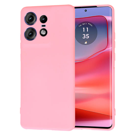 Husa de protectie Techsuit SoftFlex compatibila cu Motorola Edge 50 Pro, acoperire spate, roz deschis