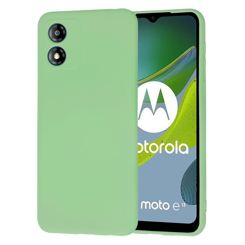 Husa de protectie Techsuit SoftFlex compatibila cu Motorola Moto E13, acoperire spate, verde menta