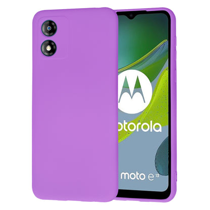 Husa de protectie Techsuit SoftFlex compatibila cu Motorola Moto E13, acoperire spate, mov