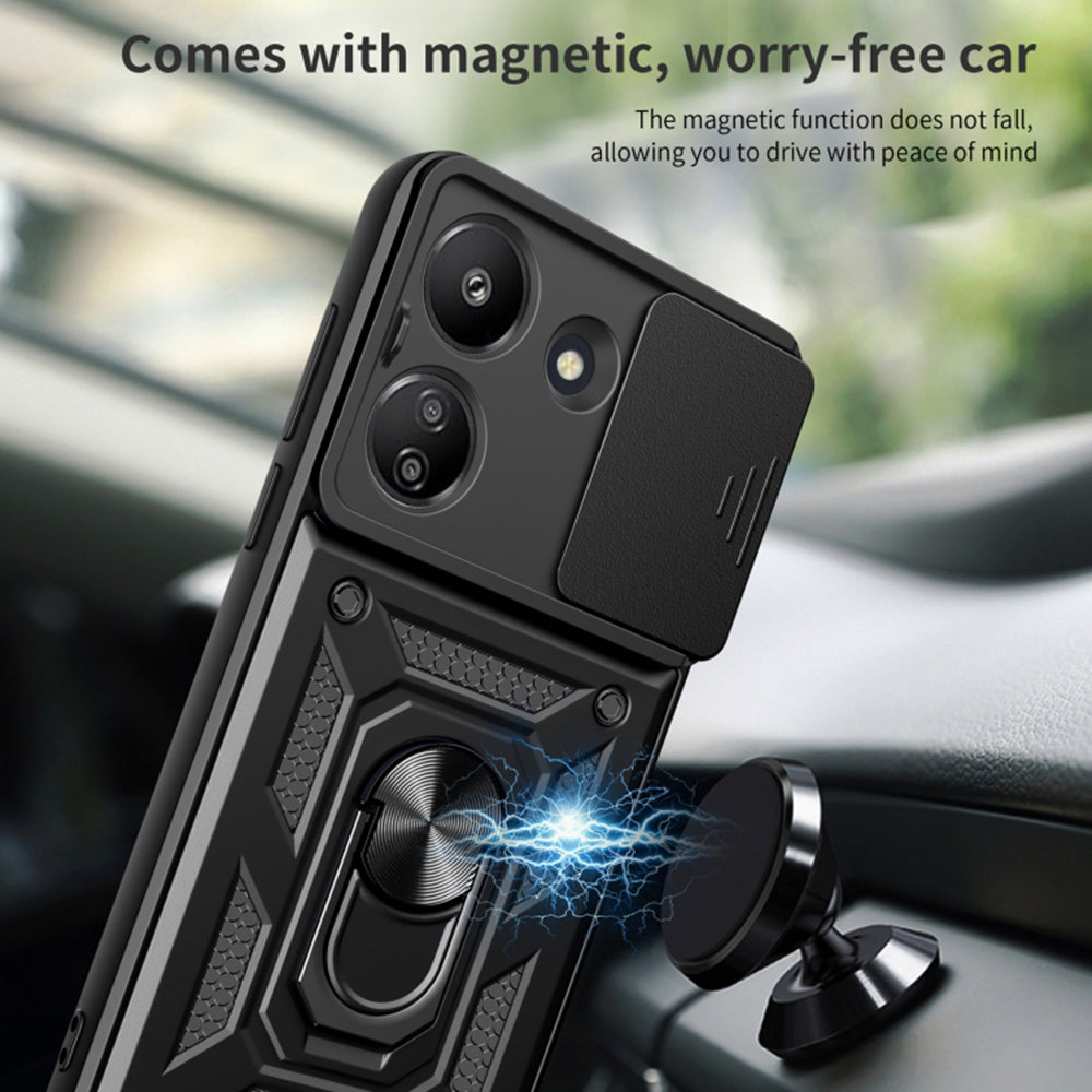 Husa de protectie Techsuit CamShield Series compatibila cu Honor 100 Pro, acoperire spate, verde