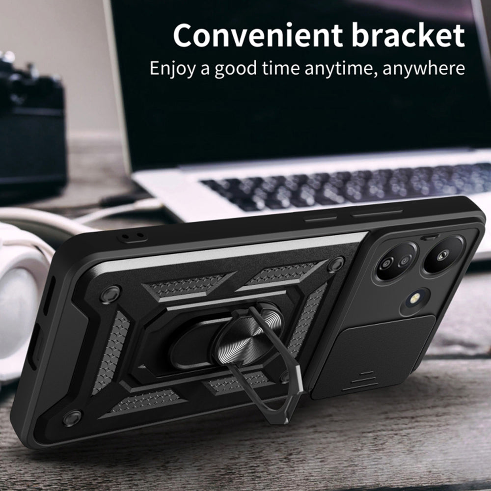 Husa de protectie Techsuit CamShield Series compatibila cu Honor 100 Pro, acoperire spate, rose gold