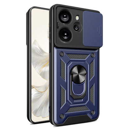 Husa de protectie Techsuit CamShield Series compatibila cu Honor 100 Pro, acoperire spate, albastru