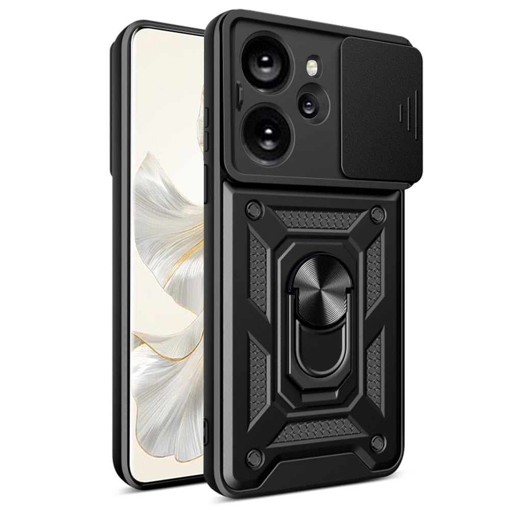 Husa de protectie Techsuit CamShield Series compatibila cu Honor 100 Pro, acoperire spate, negru