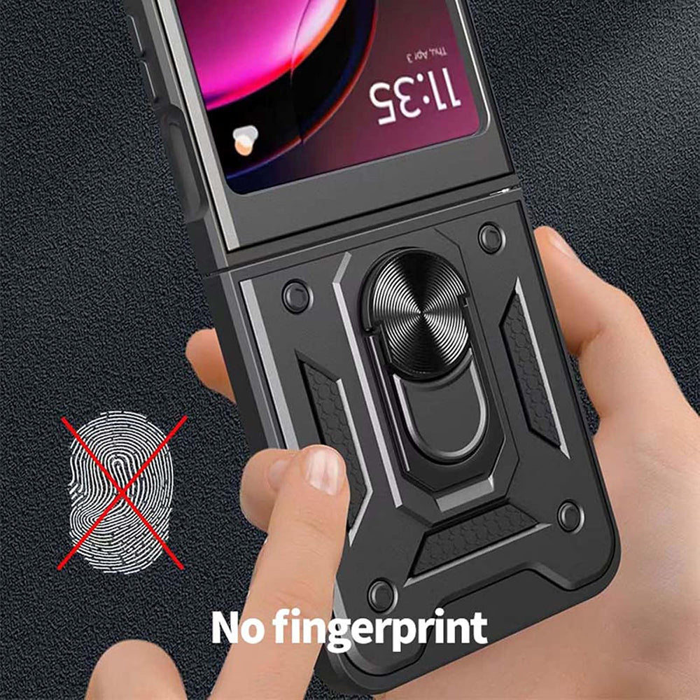 Husa de protectie Techsuit CamShield Series compatibila cu Motorola Razr 50 Ultra, acoperire spate, albastru