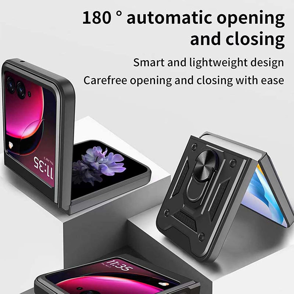 Husa de protectie Techsuit CamShield Series compatibila cu Motorola Razr 50, acoperire spate, rose gold