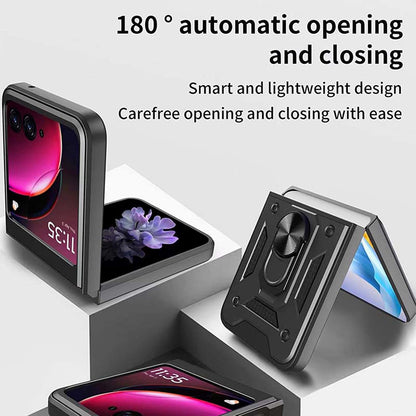 Husa de protectie Techsuit CamShield Series compatibila cu Motorola Razr 50, acoperire spate, negru