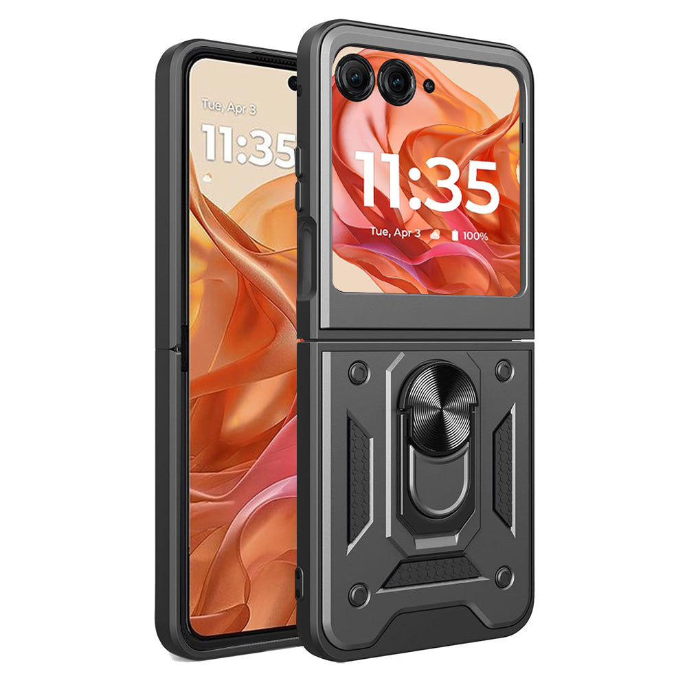 Husa de protectie Techsuit CamShield Series compatibila cu Motorola Razr 50, acoperire spate, negru