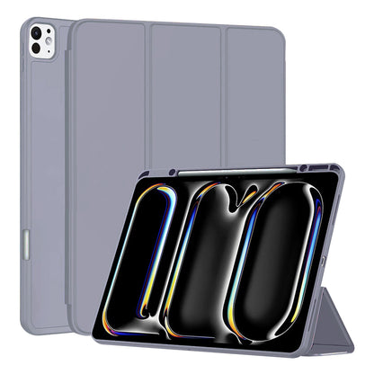 Husa de protectie pentru tableta Techsuit Flex Trifold compatibila cu Apple iPad Pro 13 (2024), mov, TPU