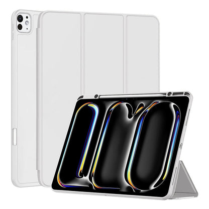 Husa de protectie pentru tableta Techsuit Flex Trifold compatibila cu Apple iPad Pro 13 (2024), gri, TPU