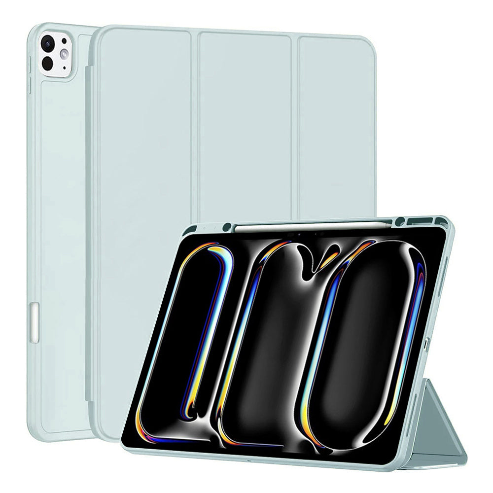 Husa de protectie pentru tableta Techsuit Flex Trifold compatibila cu Apple iPad Pro 13 (2024), bleu, TPU