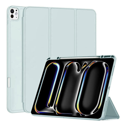 Husa de protectie pentru tableta Techsuit Flex Trifold compatibila cu Apple iPad Pro 13 (2024), bleu, TPU