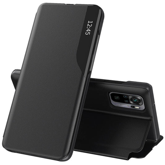 Husa de protectie Techsuit eFold Series compatibila cu Xiaomi Redmi Note 10 4G, acoperire spate, negru