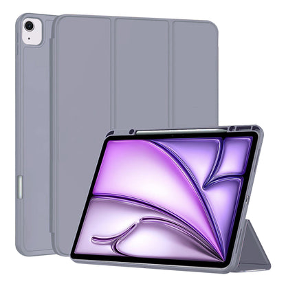 Husa de protectie pentru tableta Techsuit Flex Trifold compatibila cu Apple iPad Air 13 (2024), mov, TPU