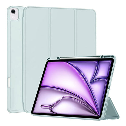 Husa de protectie pentru tableta Techsuit Flex Trifold compatibila cu Apple iPad Air 13 (2024), bleu, TPU