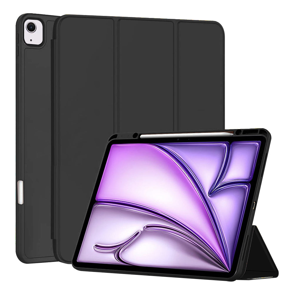 Husa de protectie pentru tableta Techsuit Flex Trifold compatibila cu Apple iPad Air 13 (2024), negru, TPU