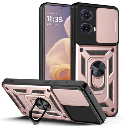 Husa de protectie Techsuit CamShield Series compatibila cu Motorola Moto G85, acoperire spate, rose gold