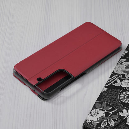 Husa de protectie Techsuit eFold Series compatibila cu Samsung Galaxy S21 FE, acoperire spate, rosu
