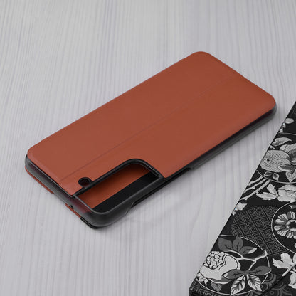 Husa de protectie Techsuit eFold Series compatibila cu Samsung Galaxy S21 FE, acoperire spate, oranj