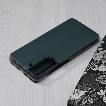 Husa de protectie Techsuit eFold Series compatibila cu Samsung Galaxy S21 FE, acoperire spate, verde inchis