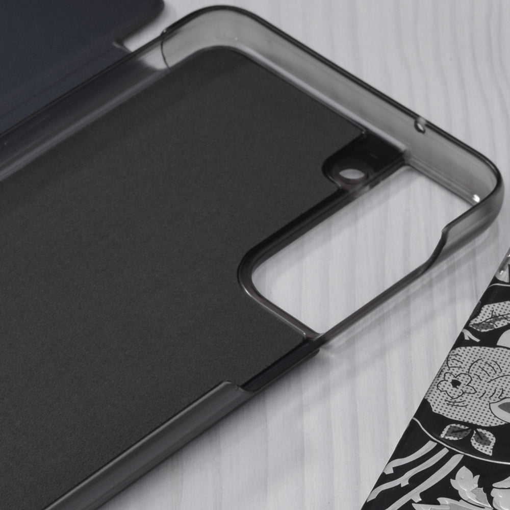 Husa de protectie Techsuit eFold Series compatibila cu Samsung Galaxy S21 FE, acoperire spate, albastru