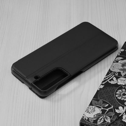 Husa de protectie Techsuit eFold Series compatibila cu Samsung Galaxy S21 FE, acoperire spate, negru