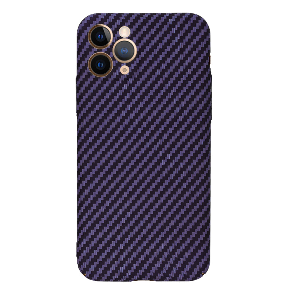 Husa de protectie Techsuit Carbonite FiberShell compatibila cu Apple iPhone 11 Pro , acoperire spate, mov
