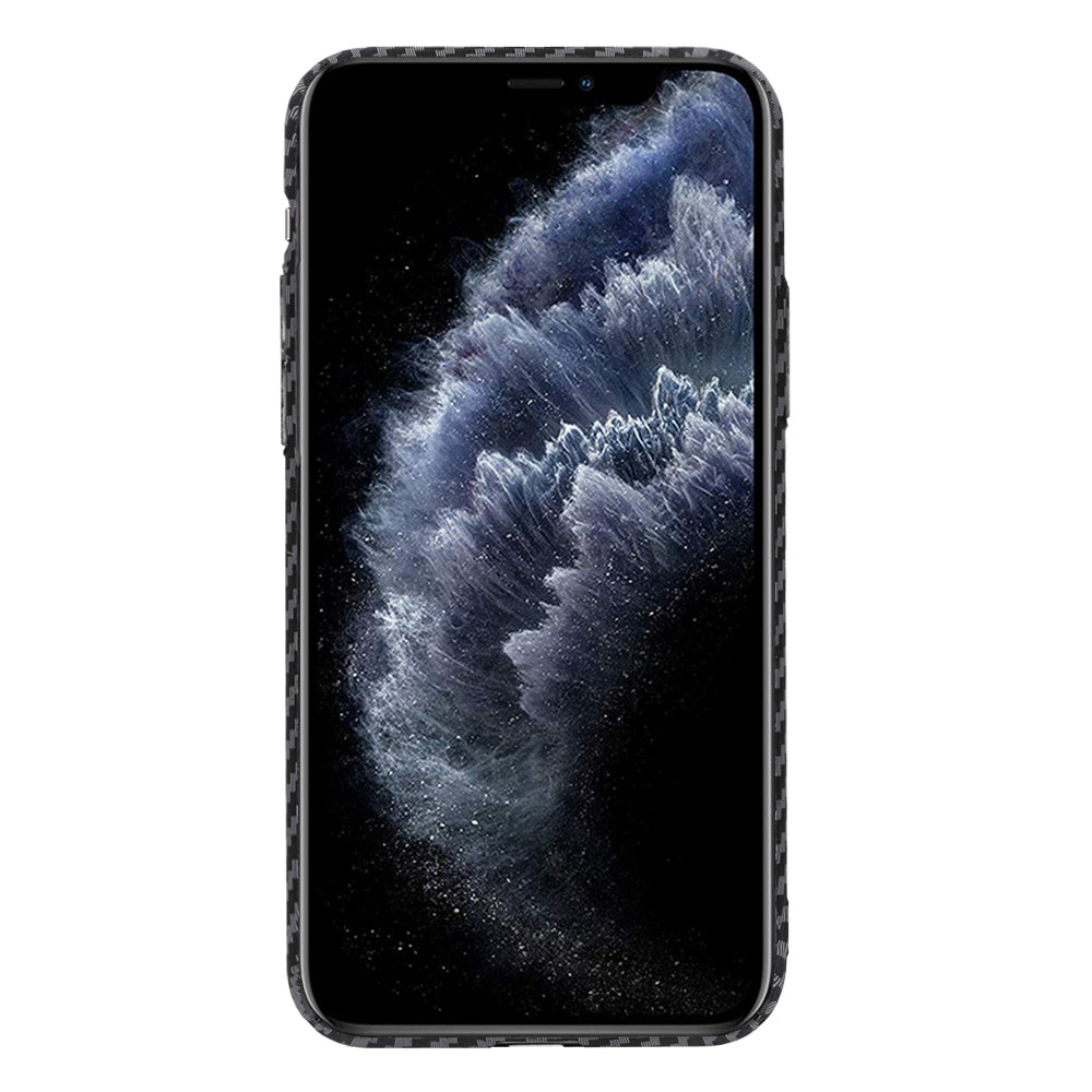 Husa de protectie Techsuit Carbonite FiberShell compatibila cu Apple iPhone 11 Pro , acoperire spate, negru