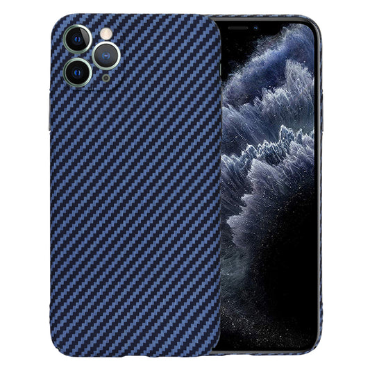 Husa de protectie Techsuit Carbonite FiberShell compatibila cu Apple iPhone 11 Pro Max , acoperire spate, albastru deschis