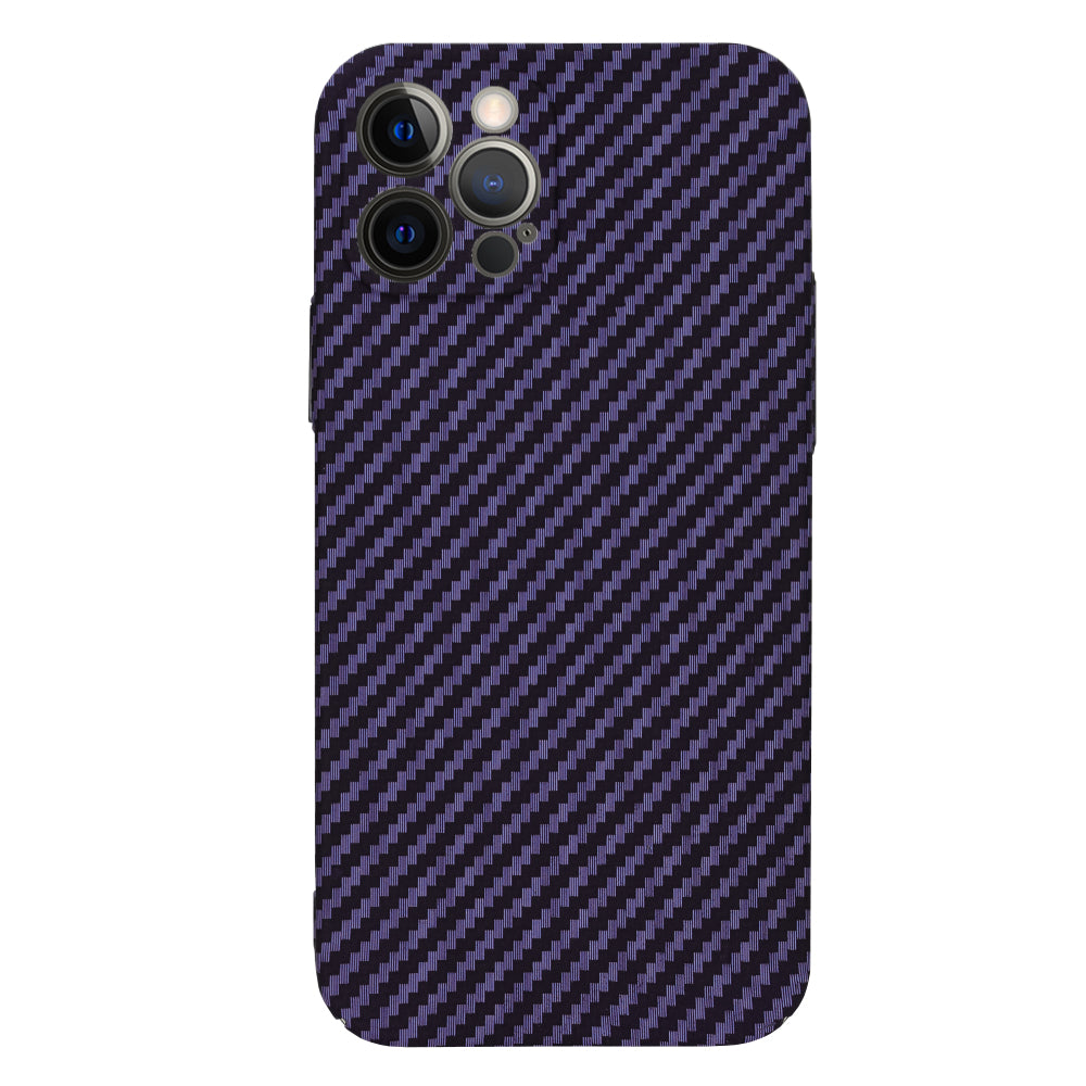 Husa de protectie Techsuit Carbonite FiberShell compatibila cu Apple iPhone 12 Pro , acoperire spate, mov