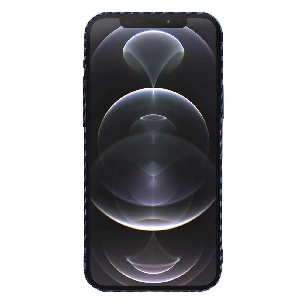 Husa de protectie Techsuit Carbonite FiberShell compatibila cu Apple iPhone 12 Pro , acoperire spate, albastru deschis