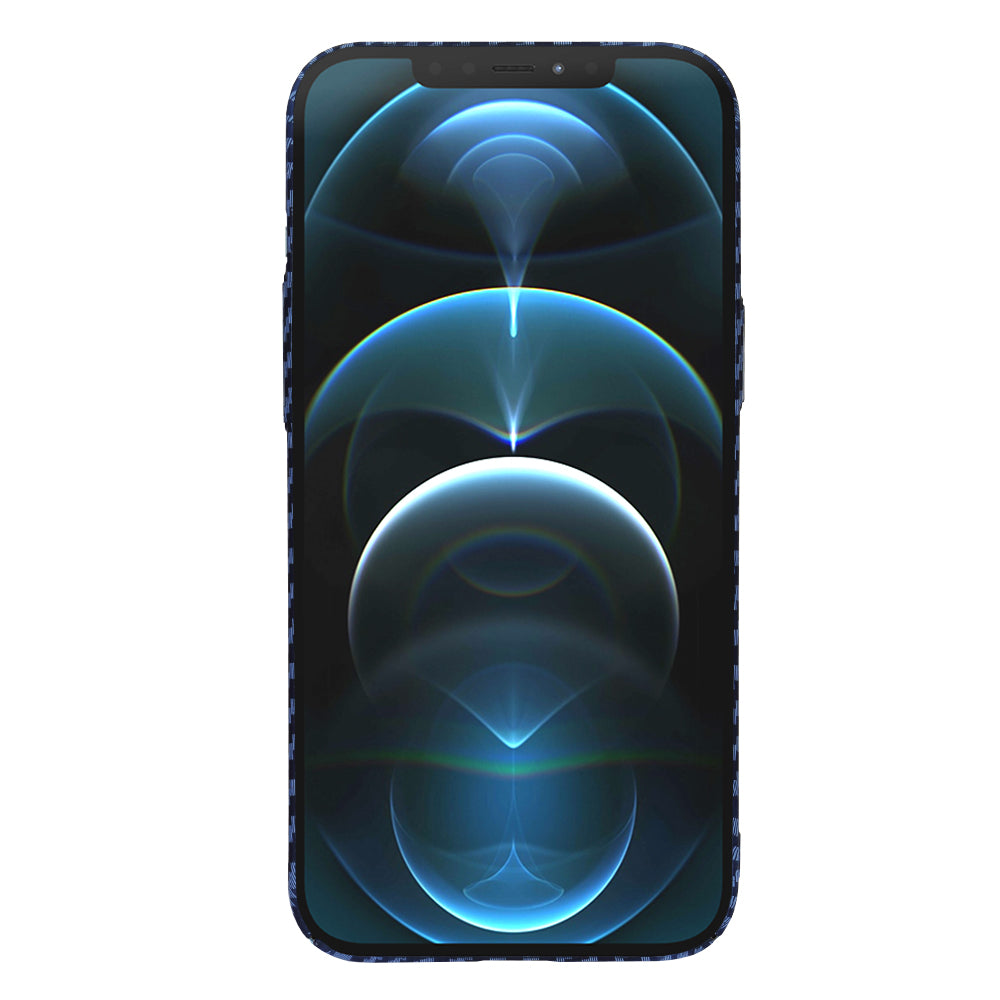 Husa de protectie Techsuit Carbonite FiberShell compatibila cu Apple iPhone 12 Pro Max , acoperire spate, albastru deschis