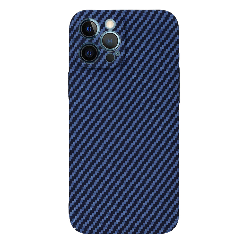 Husa de protectie Techsuit Carbonite FiberShell compatibila cu Apple iPhone 12 Pro Max , acoperire spate, albastru deschis
