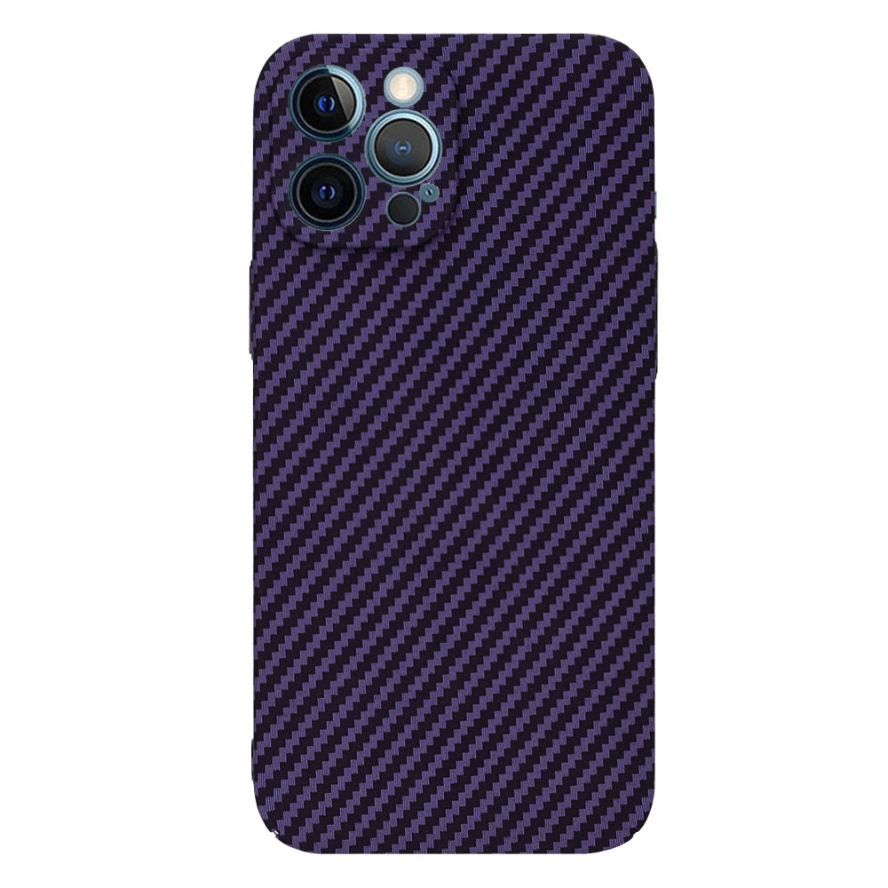 Husa de protectie Techsuit Carbonite FiberShell compatibila cu Apple iPhone 12 Pro Max , acoperire spate, mov