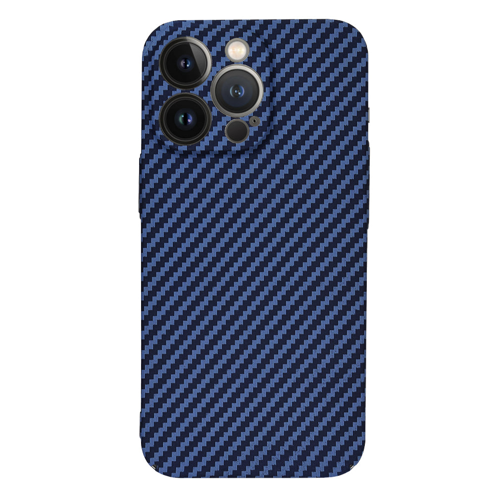 Husa de protectie Techsuit Carbonite FiberShell compatibila cu Apple iPhone 13 Pro , acoperire spate, albastru deschis