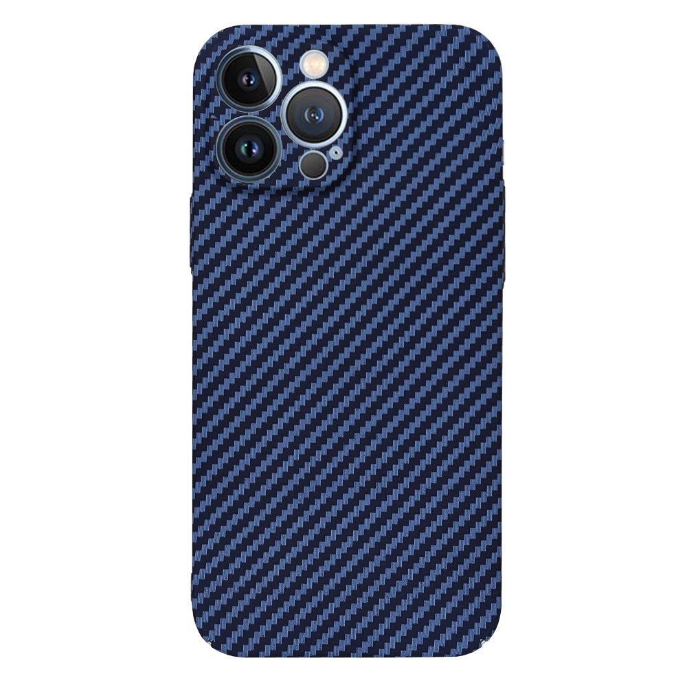 Husa de protectie Techsuit Carbonite FiberShell compatibila cu Apple iPhone 13 Pro Max , acoperire spate, albastru deschis
