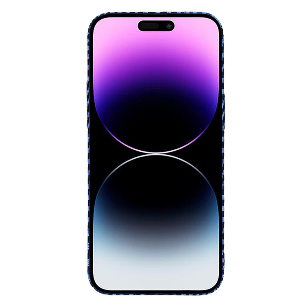 Husa de protectie Techsuit Carbonite FiberShell compatibila cu Apple iPhone 14 Pro Max , acoperire spate, albastru deschis